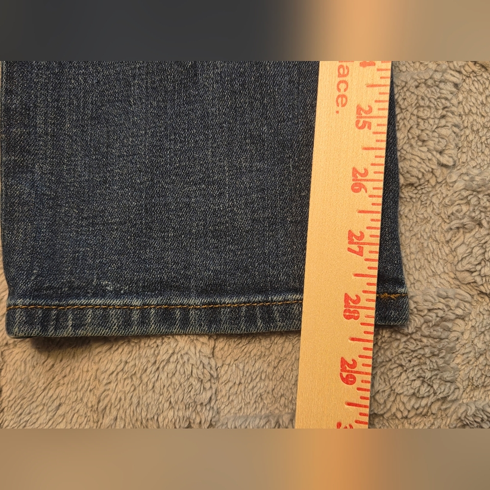 Lucky Brand Jeans Mens 34x30 Blue Denim 221 Straight Leg Medium Wash Stretch Fit - Picture 4 of 15